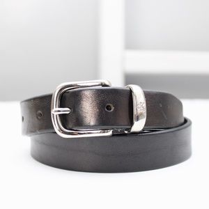 Calvin Klein Black Leather Belt 641056